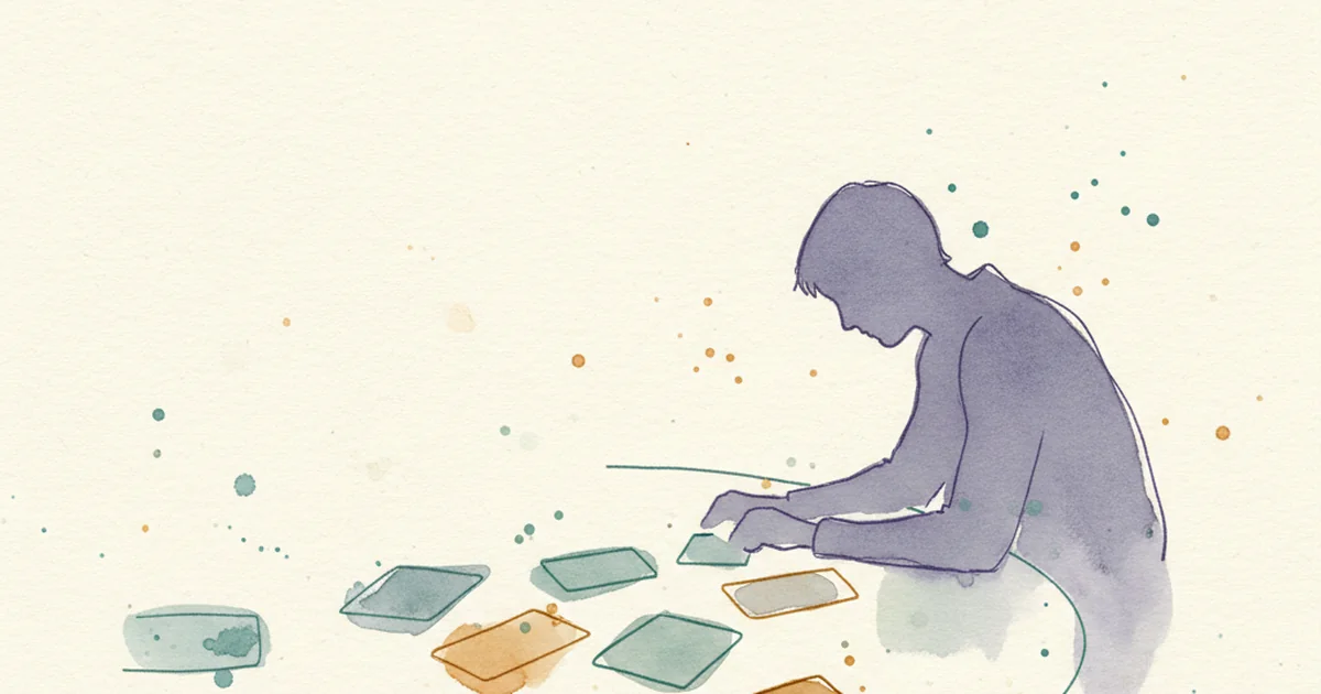 Абстрактная шкала из пяти мягких градиентов, символизирующая пять черт в тесте на характер